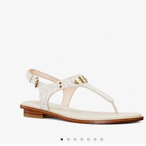 Women's MK White Sandals